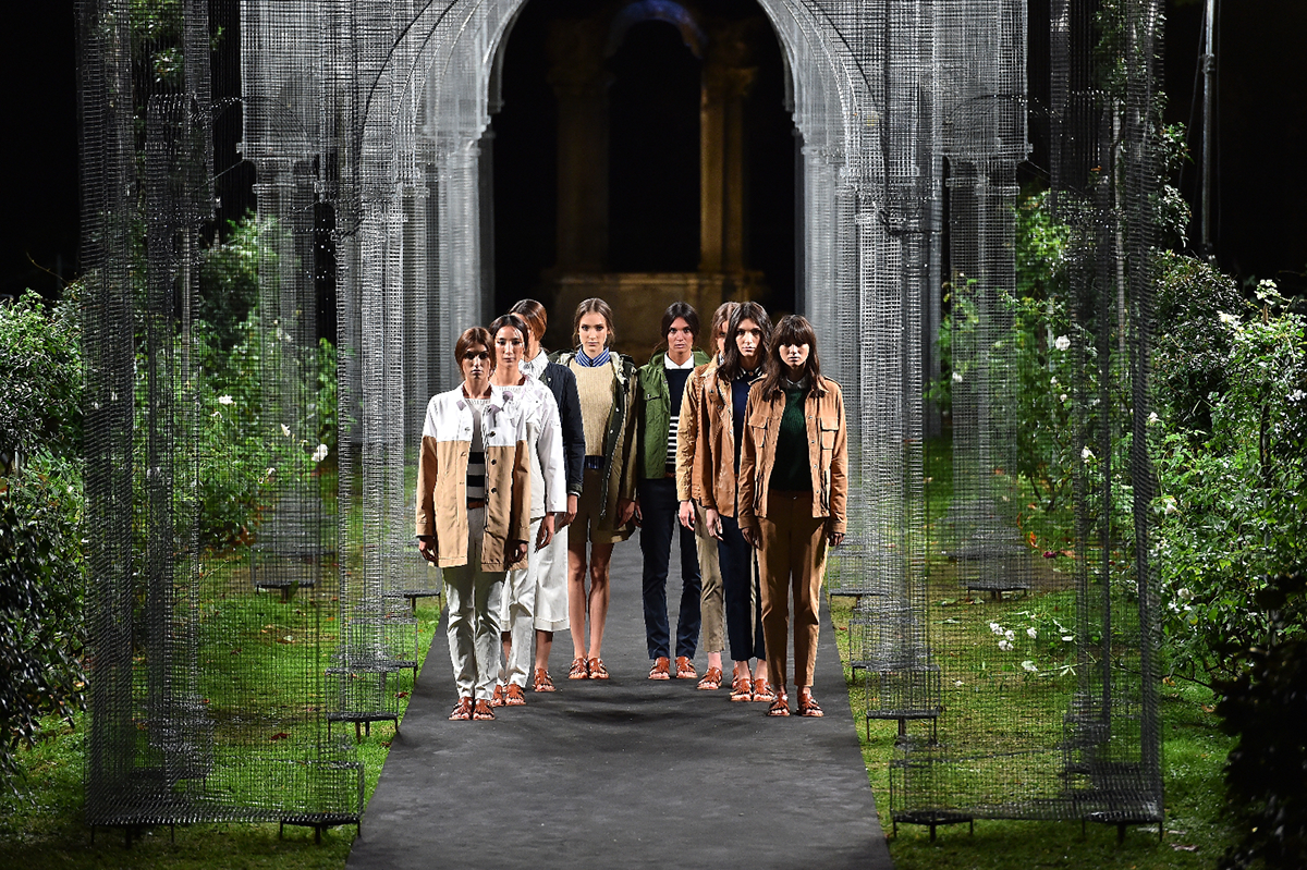 fashion is shown at the Peuterey presentation as part of Milan Fashion Week  Spring/Summer 2016 on September 23, 2015 in Milan, Italy.