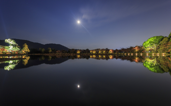 水面に映る中秋の名月 京都嵯峨 大覚寺で 観月の夕べ という贅沢 まぐまぐニュース