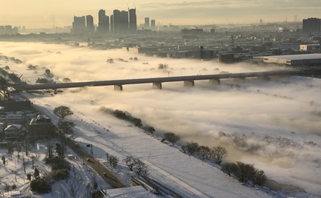 20180123_tamagawa 多摩川 大雪 ツイッター