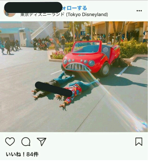 ディズニーでマナー違反のjk急増 インスタ映え写真に批判の声 まぐまぐニュース