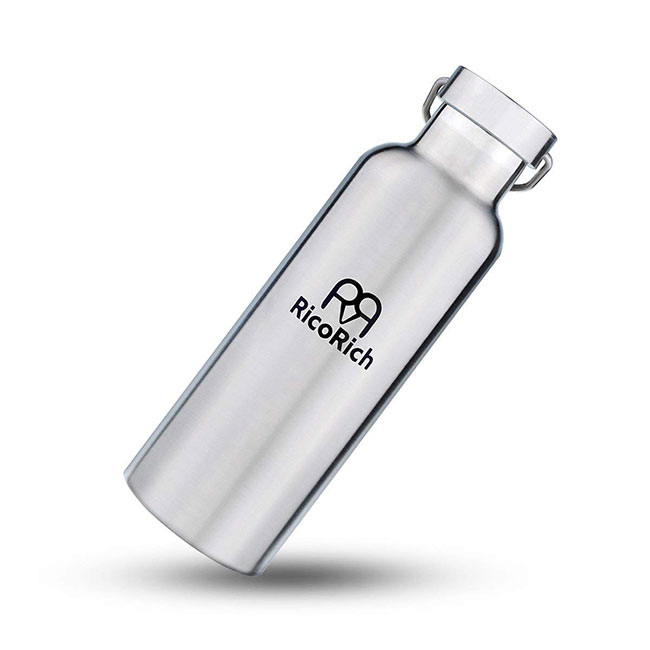 RicoRich スポーツボトル 真空断熱 ダブルステンレスボトル 500ml (RRWB50-SL)