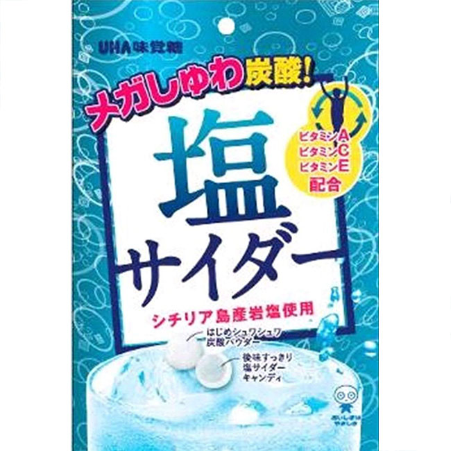 味覚糖 塩サイダー 66G×6袋