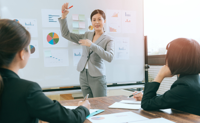 詰め込み過ぎはNG。プレゼンのスライドに入れるのは20文字まで