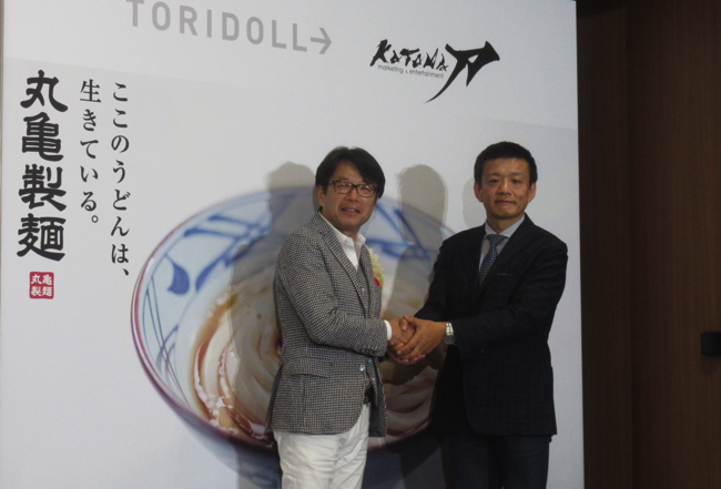 粟田社長（左）　森岡氏（右）