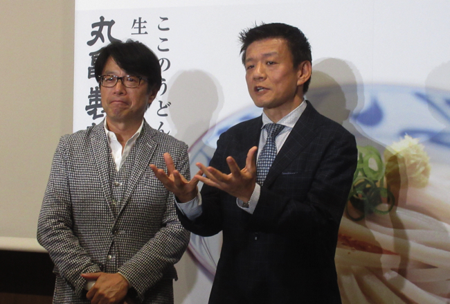 粟田社長（左）　森岡氏（右）