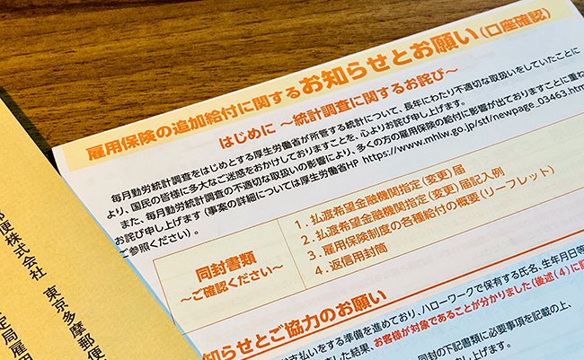 振り込ま 雇用 給付 た 追加 保険 れ