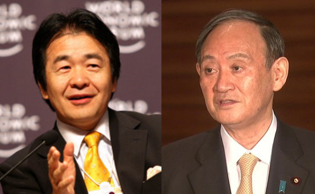 菅首相&竹中平蔵