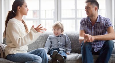 Frustrated,Little,Boy,Son,Scared,With,Mom,And,Dad,Fighting