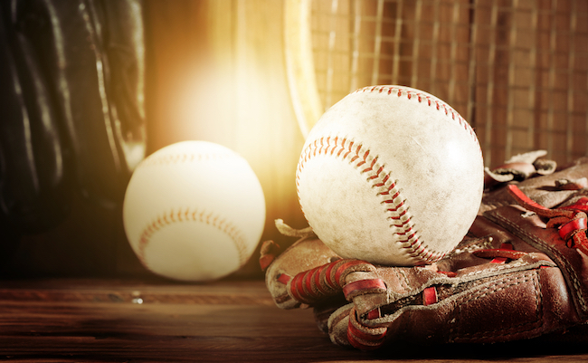 Baseball,Glove,And,Baseball,On,Wood,Board,,Sport,Concept