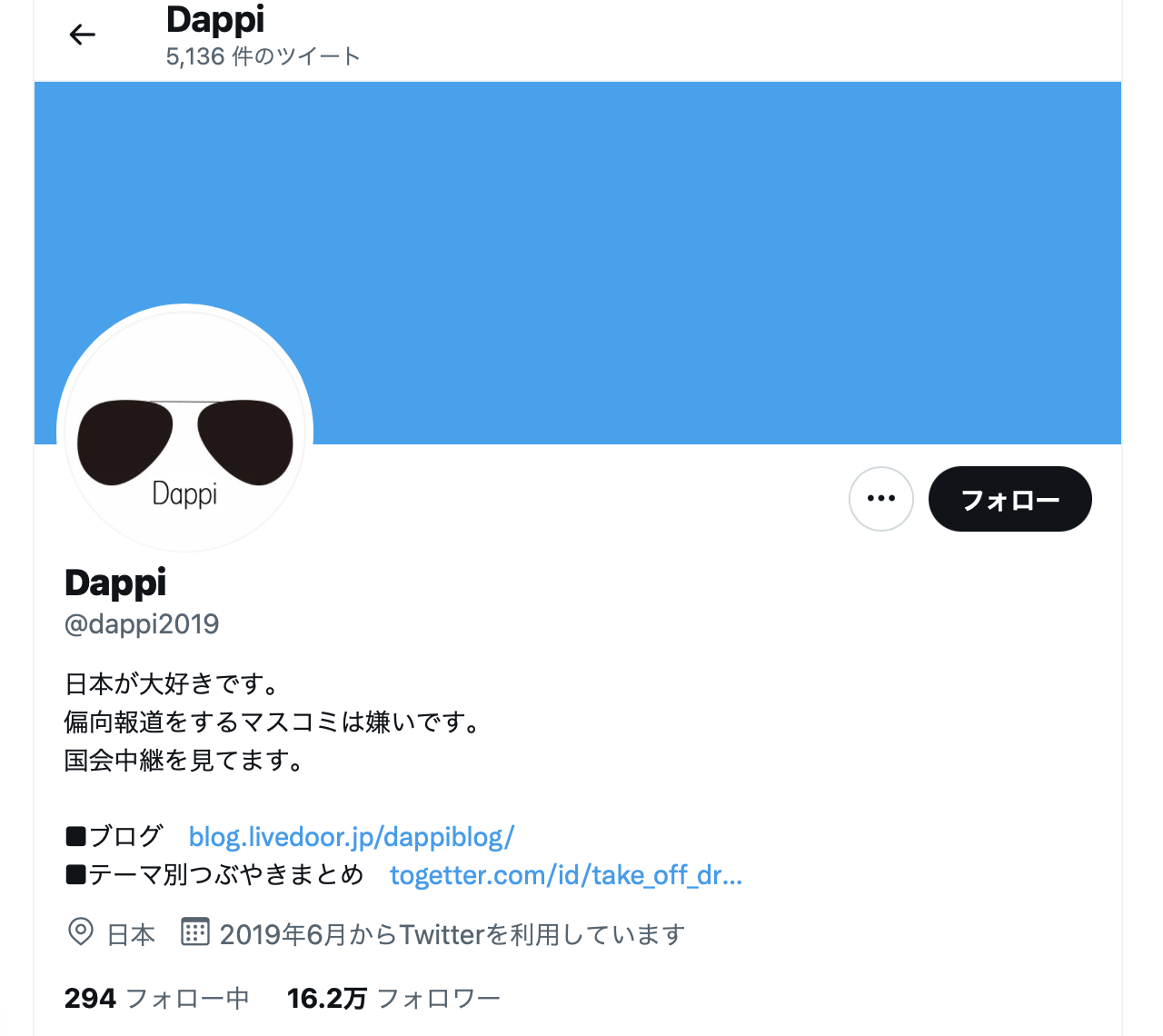 Twitterの「Dappi」アカウント