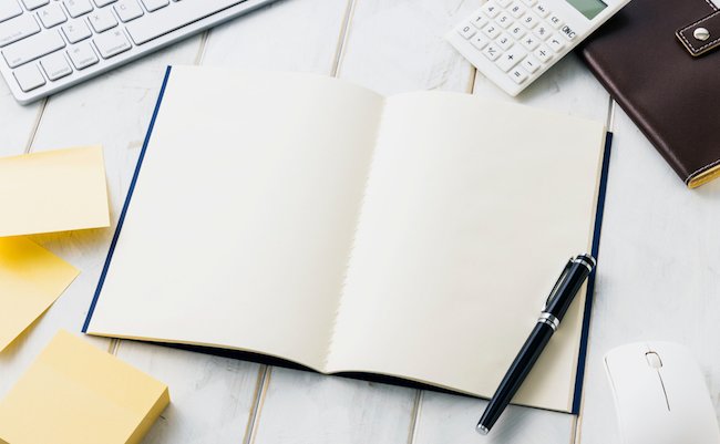 White,Note.,Business,Desk,Concept.