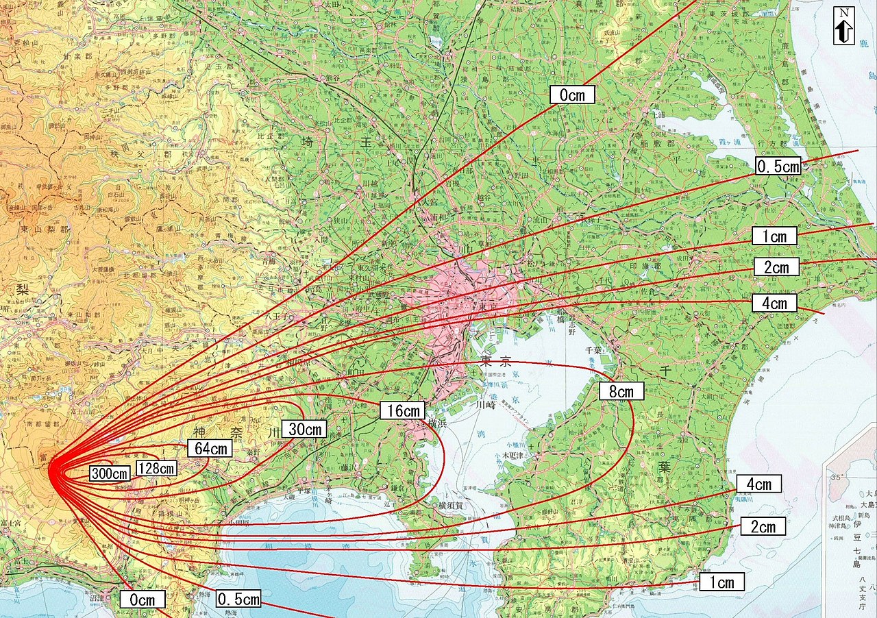 富士山防災協議会 (Mt. Fuji Disaster Prevention Council); Miya.m added the URL and the information to the Map and uploaded under the permission of the Cabinet Office of the Japanese Government, CC BY 2.5, via Wikimedia Commons