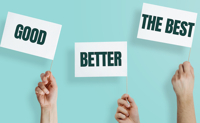 White,Flags,With,The,Words,Good,,Better,,The,Best,Kept