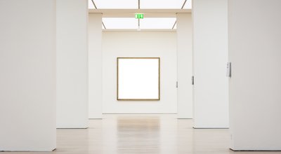 Modern,Art,Museum,Frame,Wall,Clipping,Path,Isolated,White,Vector