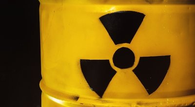 Yellow,Metal,Barrel,With,Radioactive,Decay,Symbol.,Container,With,Nuclear