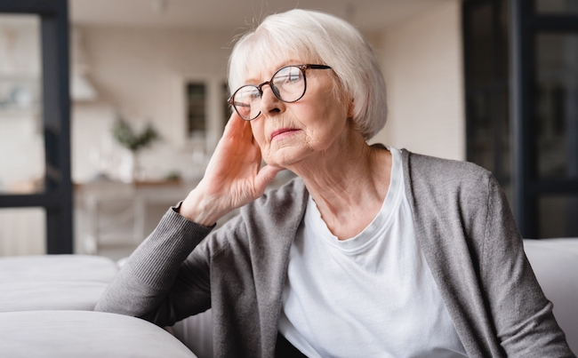 Sad,Tired,Ill,Sick,Lonely,Disappointed,Caucasian,Old,Elderly,Senior