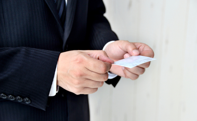 Business,Situation,,Exchanging,Business,Card