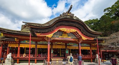Main,Hall,Of,Dazaifu,Tenmangu,Shrine,In,Dazaifu,,Fukuoka,,Japan.