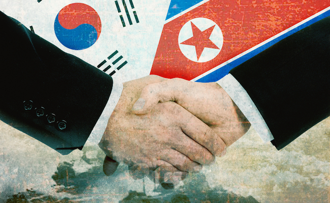 North Korea - South Korea peace concept
