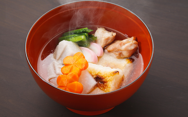 Sticky,Rice,Cake,In,Vegetable,Soup