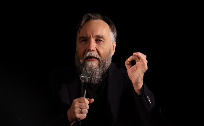 Bucharest,,Romania,-,April,05,,2017:,Aleksandr,Dugin,,Russian,Political