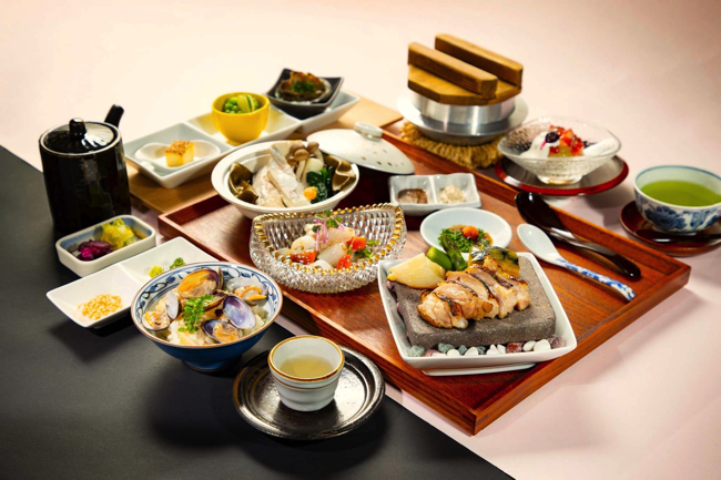 今年2月にオープンした「懐石みちば」のランチ3,000円（税抜）の一例