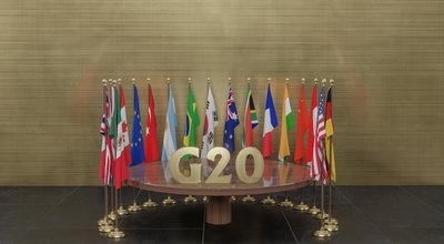 Flags G20 membership , Concept of the G20 summit or meeting, G20 countries , Group of Twenty members, 3d illustration and 3d work