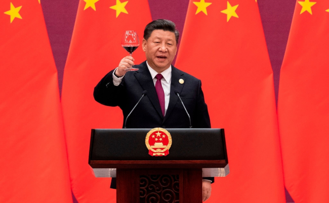 China’s,President,Xi,Jinping,Raises,His,Glass,And,Proposes,A