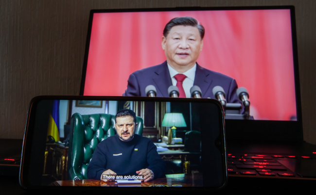 Kyiv,,Ukraine,-,March,16,2023:,Chinese,President,Xi,Jinping