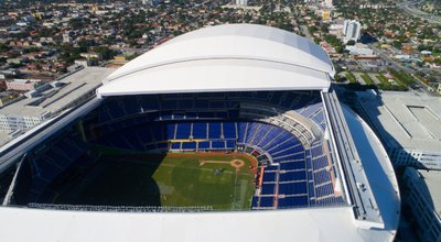 Miami,-,December,28:,Aerial,Image,Of,The,Marlins,Stadium