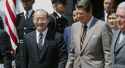 Washington,Dc.,Usa,26th,April,,1985,Ronald,Reagan,Meets,With