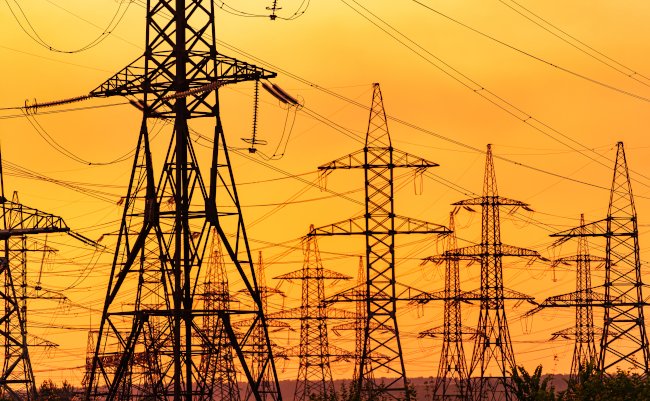 Engineering,Metal,Silhouette,For,Electric,Distribution.,Big,Electric,Construction,Shadow