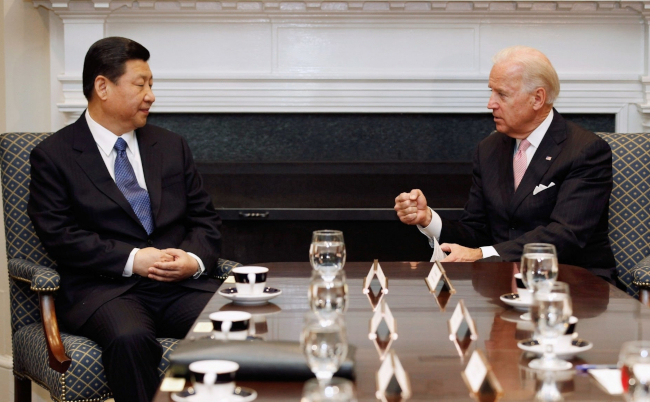 U.s.,Vice,President,Joe,Biden,(r),And,Chinese,Vice,President
