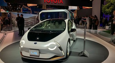 Las Vegas, Nevada - Jan 10th 2020: TOYOTA with their new concept car LQ on CES 2020.