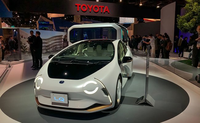 Las Vegas, Nevada - Jan 10th 2020: TOYOTA with their new concept car LQ on CES 2020.