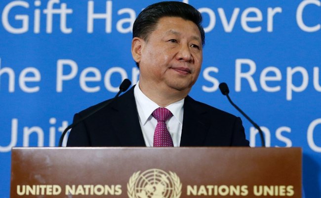 Chinese,President,Xi,Jinping,Addresses,Guests,During,A,Gift,Handover