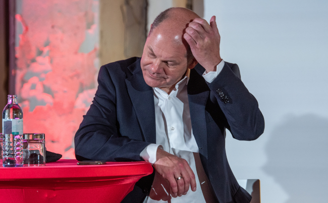 Berlin,,Germany,-,November,11th,2018,Olaf,Scholz,Speaking,About
