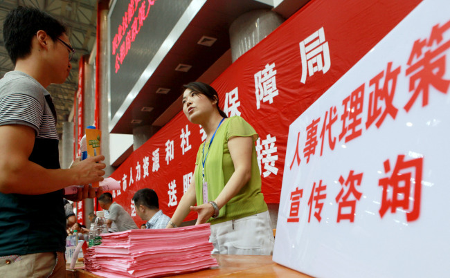Jiujiang,China,-,June,24,,2014:,Fresh,Graduates,Of,Chinese