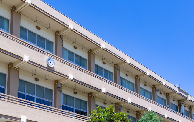 School,Building,And,Blue,Sky,(educational,Image)