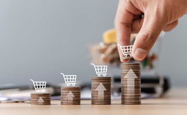 Inflation,In,E-commerce,Business,Growth,Concept,Inflation,Higher,Food,Costs