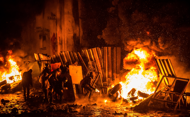 Orange,Revolution,On,The,Maidan,In,Kyiv,,Ukraine.,Street,Riots