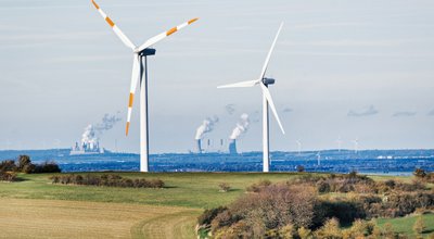 Mechernich,,Germany,,October,26,,2022:,Two,Wind,Turbines,On,Rural