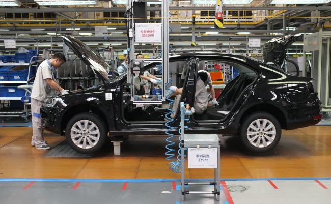 Car,Assembly,Plant,In,Chengdu,,China,-,September,19,,2014.