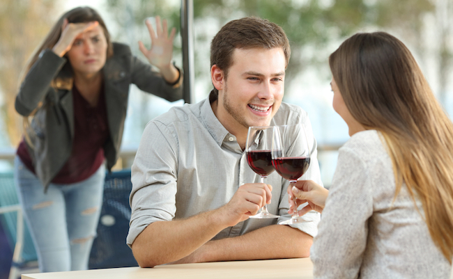 Obsessed,Ex,Girlfriend,Spying,To,A,Couple,Dating,In,A