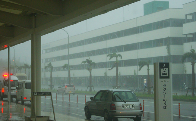 Naha,,Okinawa,-,08,01,2014:,Summer,Typhoon,Hitting,Okinawa