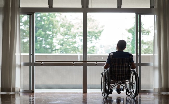 Elderly,People,In,Wheelchairs,In,Long-term,Care,Facilities