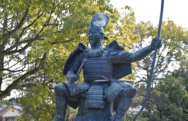 Statue,Of,Oda,Nobunaga,In,Okehazama,Battlefield,Park