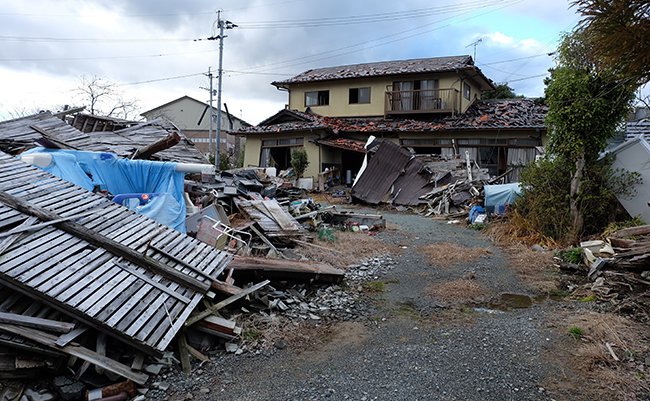 The,Collapsed,Buildings,On,January,8,,2017,-,After,Kumamoto
