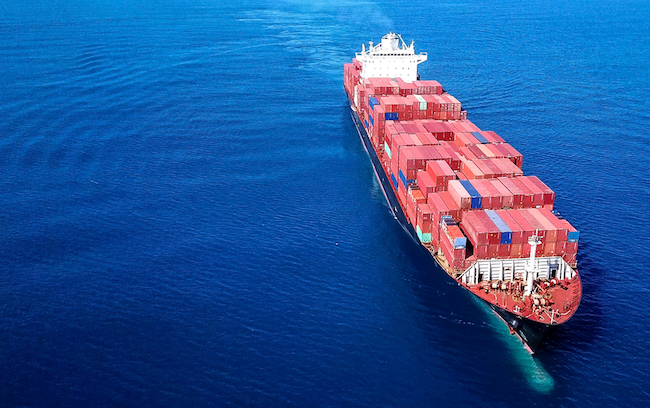 Large,Container,Ship,At,Sea,-,Aerial,Image