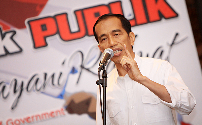 Jakarta,Governor,Joko,Widodo,Speech,In,Soegeng,Sarjadi,Award,At